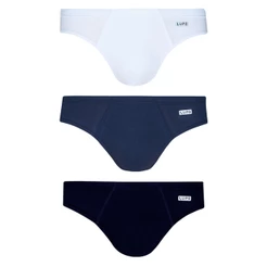 Kit com 3 Cuecas Slip Lupo 515-089