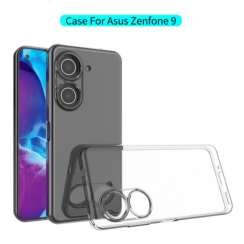 Para Asus Zenfone Capa Elvev Protetora De Tpu Macia Transparente