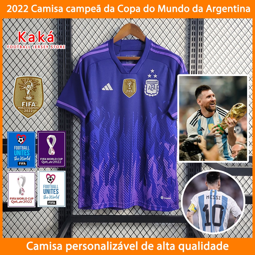 S-4XL 2022 Argentina Copa Campeão Mundial De Camisas De Futebol