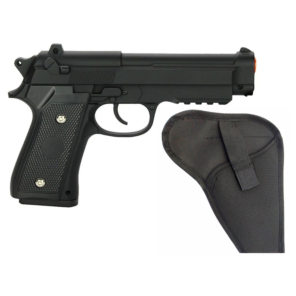 Pistola Airsoft Toda de Ferro Spring Taurus Beretta PT92 Vigor V22 e ...