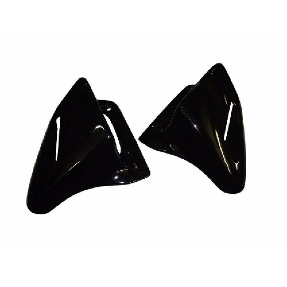 Carenagem Aba Lateral Tanque Moto Honda Cbx 200 Strada Preta  Modelo Original