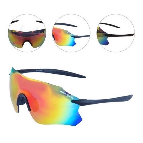 Oculos Para Ciclismo Absolute Prime Sl Preto Fosco Uv400 Sol em Oferta na Shopee