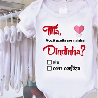 Body Personalizado Aceita Ser Minha Dinda