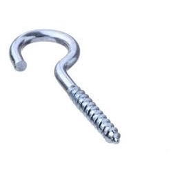 Ganchos Pitão (Aberto) 3.4x57 mm  Galvanizado 6 Com Buchas  100 Unidades