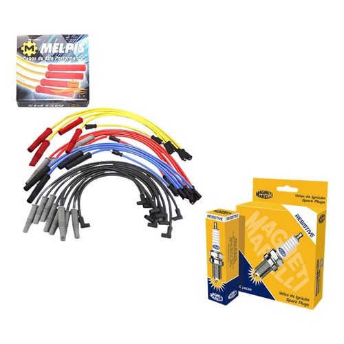 Jogo Cabo E Velas 10mm Gol G4 1.6 8v 2009 St-v25 siliconado Melpis e Magneti Marelli