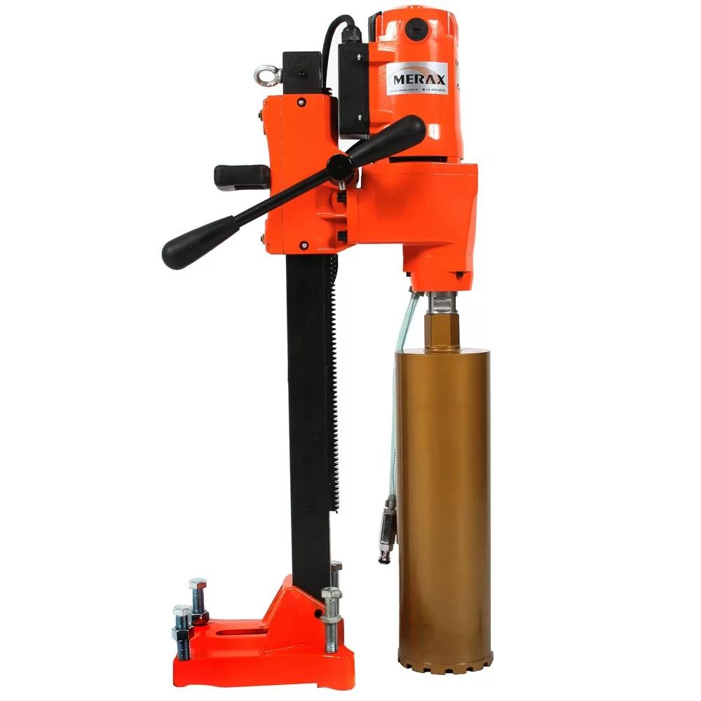 Perfuratriz de Concreto Elétrica 2400W até 205 MM de Diâmetro Z1Z-CF02-205 Mono 220V MERAX