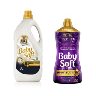 Kit Lava Roupas 3L + Amaciante Concentrado Baby Soft Inspiração Fascinante 1,5L