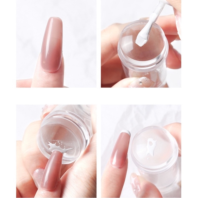 Carimbo De Silicone Para Unha Fazer Desenho Carimbo de Unha Francesinha Manicure Profissional