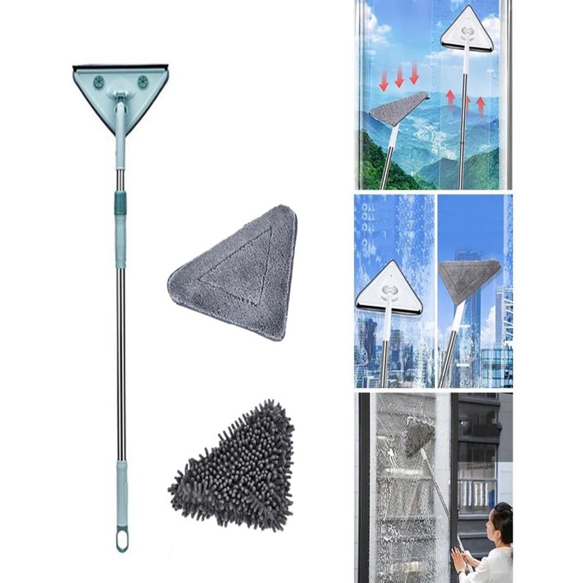 Mop De Limpeza Triângulos Ajustável 360 Graus Rotativo