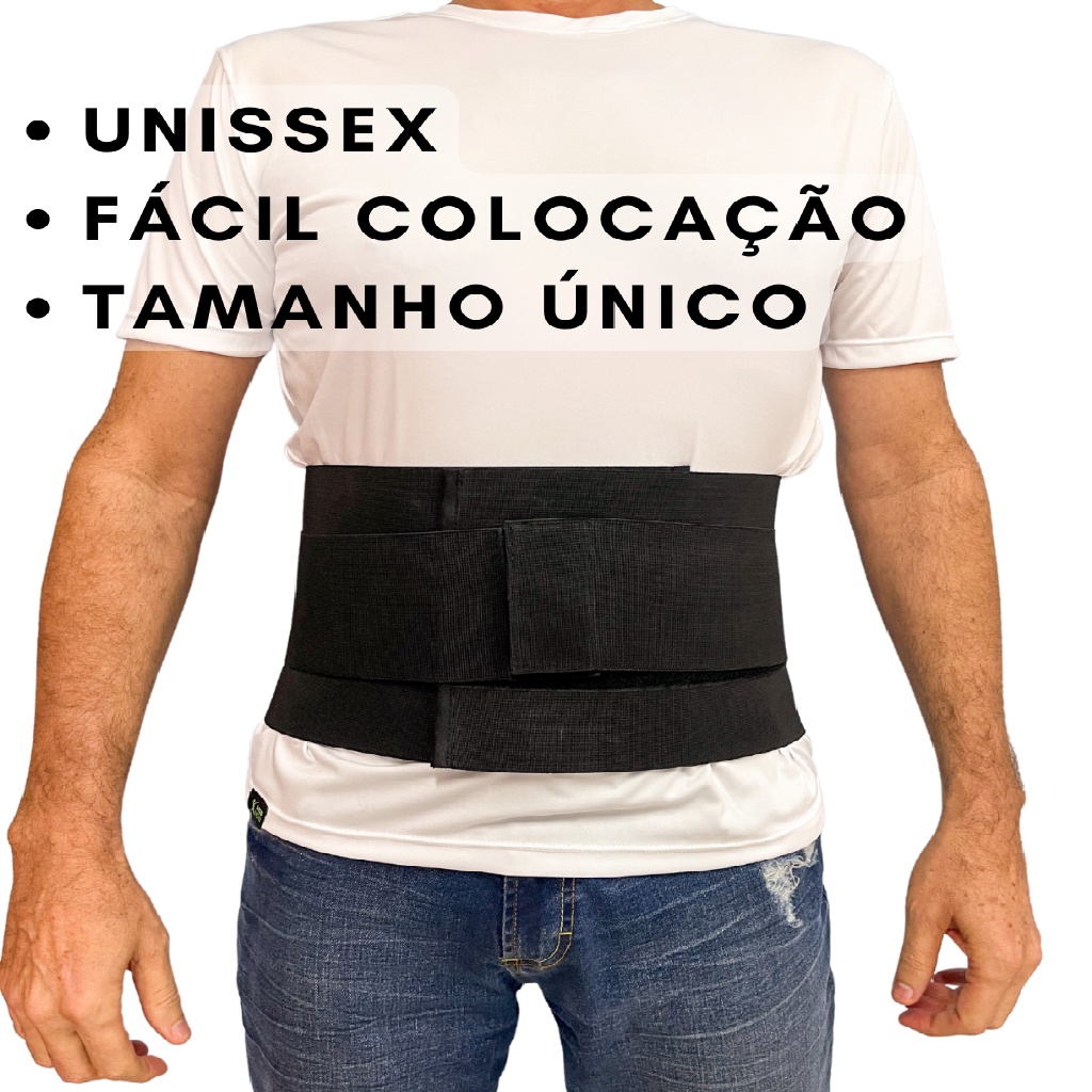 Cinto Abdominal Lombar Modelador corretor Postural tamanho Unico de 70 a 120 cm