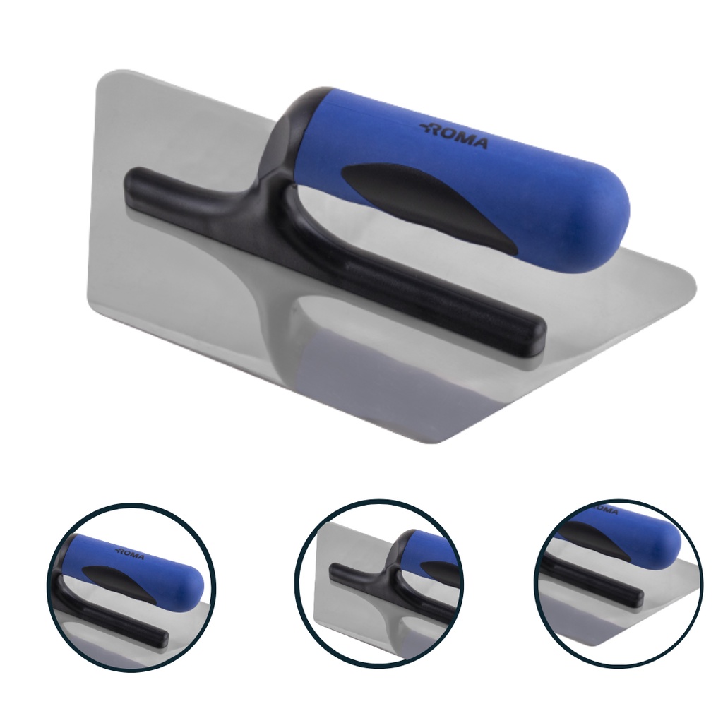 Desempenadeira Aço Inox Trapezoidal P/ Cimento Queimado Roma em Oferta na Shopee