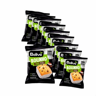 Bolinho Sem Glúten Zero Coco Com Chocolate com 10 unidades de 40g - Belive em Oferta na Shopee