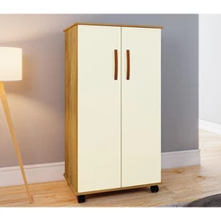 Armário Multiuso Nara com 2 Portas e Rodízios