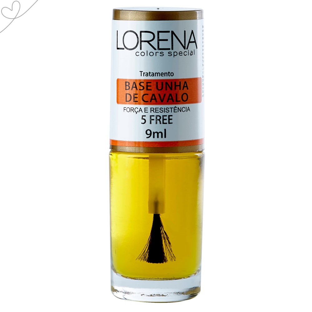 ESMALTE LORENA  BASE UNHA DE CAVALO FORTALECEDOR DE UNHAS 9mL