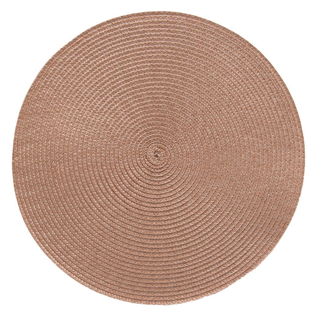 Lugar Americano Luna Avulso Nude Copa e Cia 38cm Diâmetro Jogo Americano Unitário Marrom Caramelo