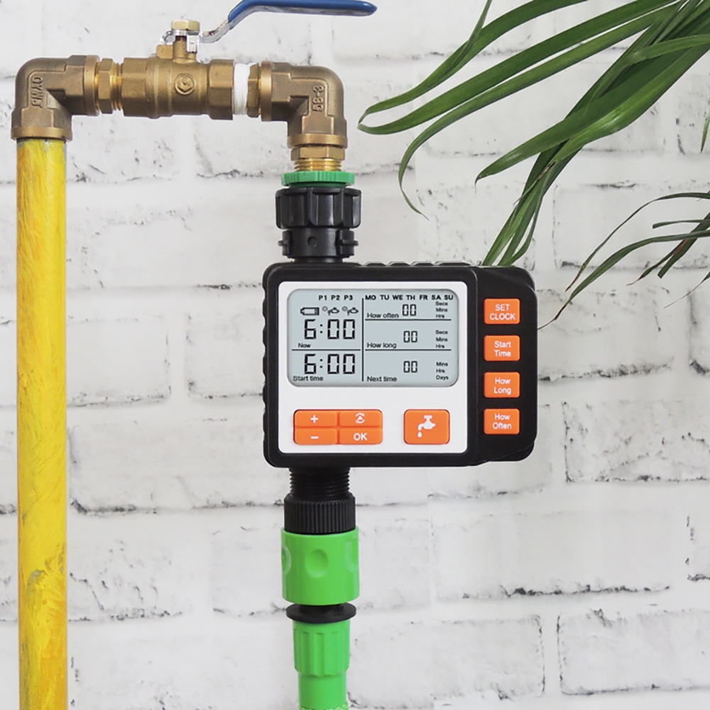 Temporizador Inteligente Programável Tela Grande À Prova D'água Sistema De Rega De Gramado De Jardim Controlador De Irri