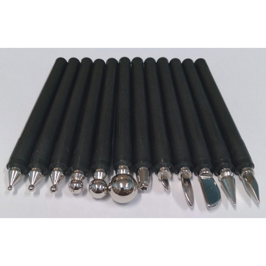 Kit do Artesão com 12 peças (boleador, espátula, furador, marcador) - Tia Cida