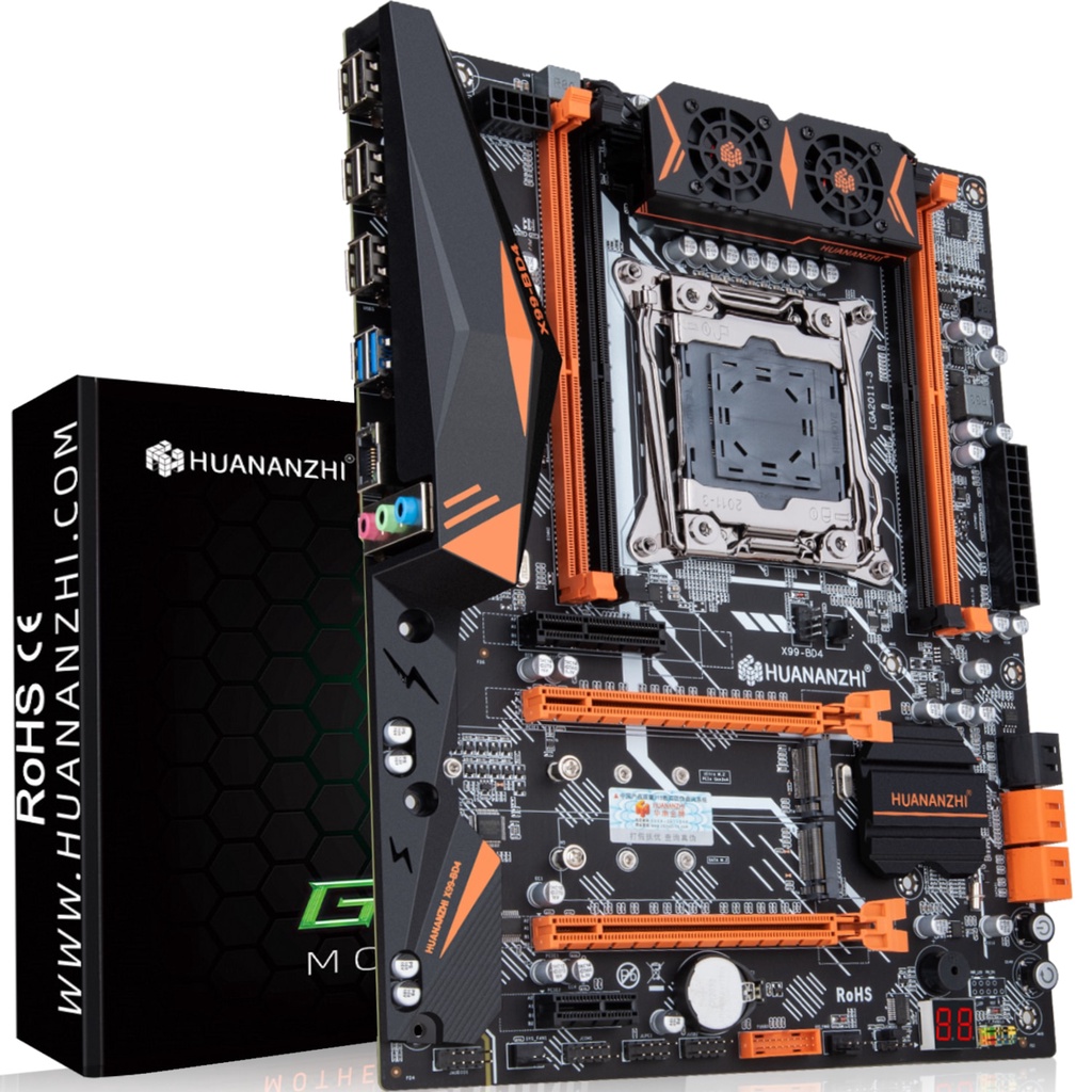 Huananzhi x99 qd4 lga 2011-3 xeon x99 placa-mãe com intel e5 2620 v3 ...
