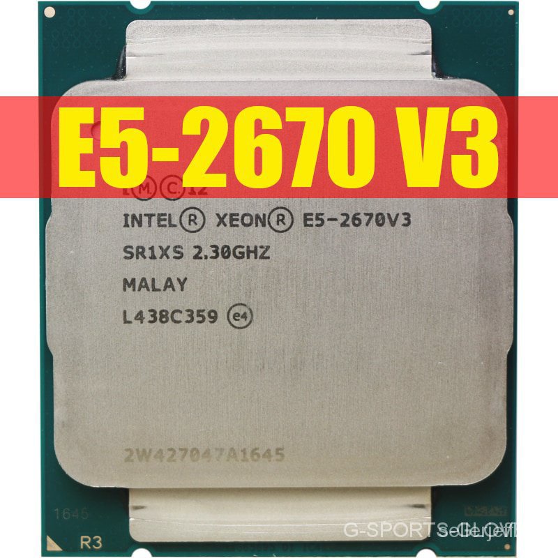 CPU Intel Xeon Versão Oficial E5-2670V3 SR1XS X99 2.30GHZ 30M 12-CORE ...