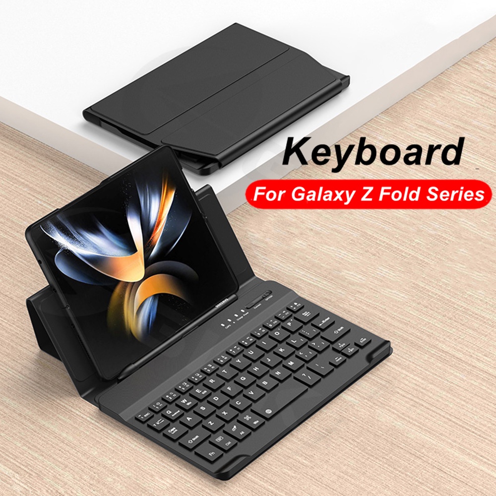 Teclado Sem Fio Para Samsung Galaxy Z Fold 8 7 6 5/4/3 Capa Com Suporte Slot De 