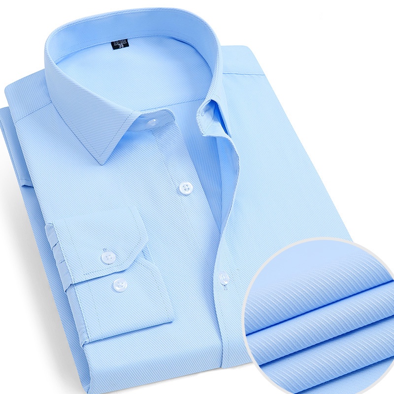 Moda Sólida Escritório De Negócios Social Vestido Camisa Manga Longa Estilo Coreano Camisas Masculina