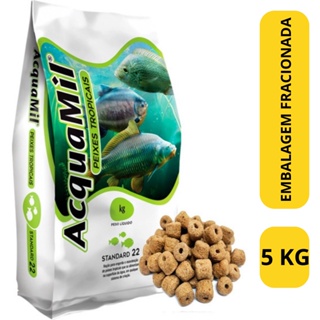 Ração Acquamil Furadinha Pesca 5kg P22 Pesqueiro Peixes Aqua em Oferta na Shopee