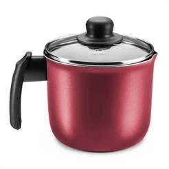 Fervedor Alumínio Tampa de Vidro Antiaderente 1,7 L Cereja MTA - 8973