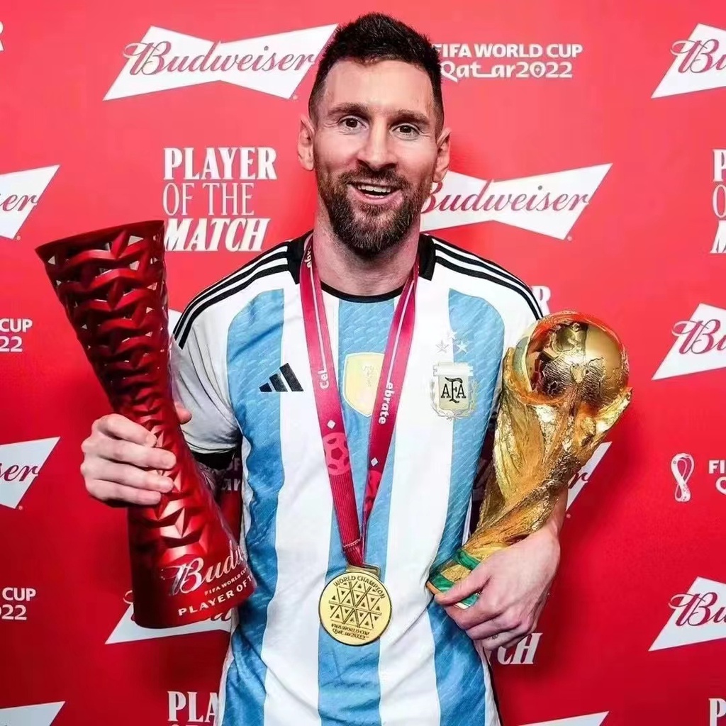 2022 Argentina Campeão Messi Camisa 1 : 1 top Versão original Pura Jogadora S-XXL