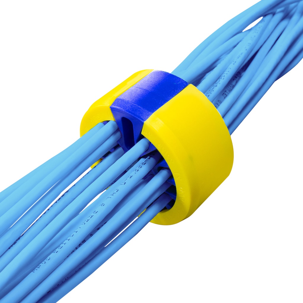 Organizador de Cabos e Fios Tipo Pente Até 38 Cabos Para Cabeamento Estruturado Fiação Aparente - FER0023
