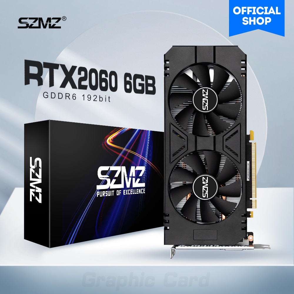 Szmz Nova Placa Gráfica rtx 2060 6gb gddr6 192bit gpu De Vídeo
