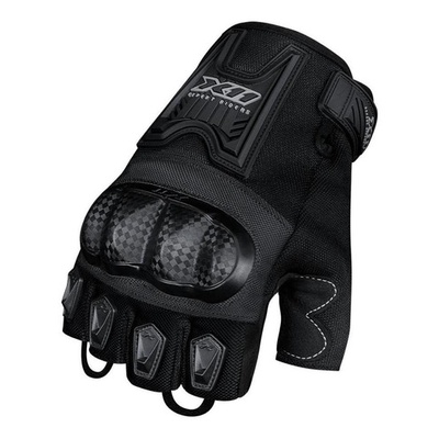 Luva para Motociclista X11 modelo Blackout 2 Meio Dedo Masculina Preto em Oferta na Shopee