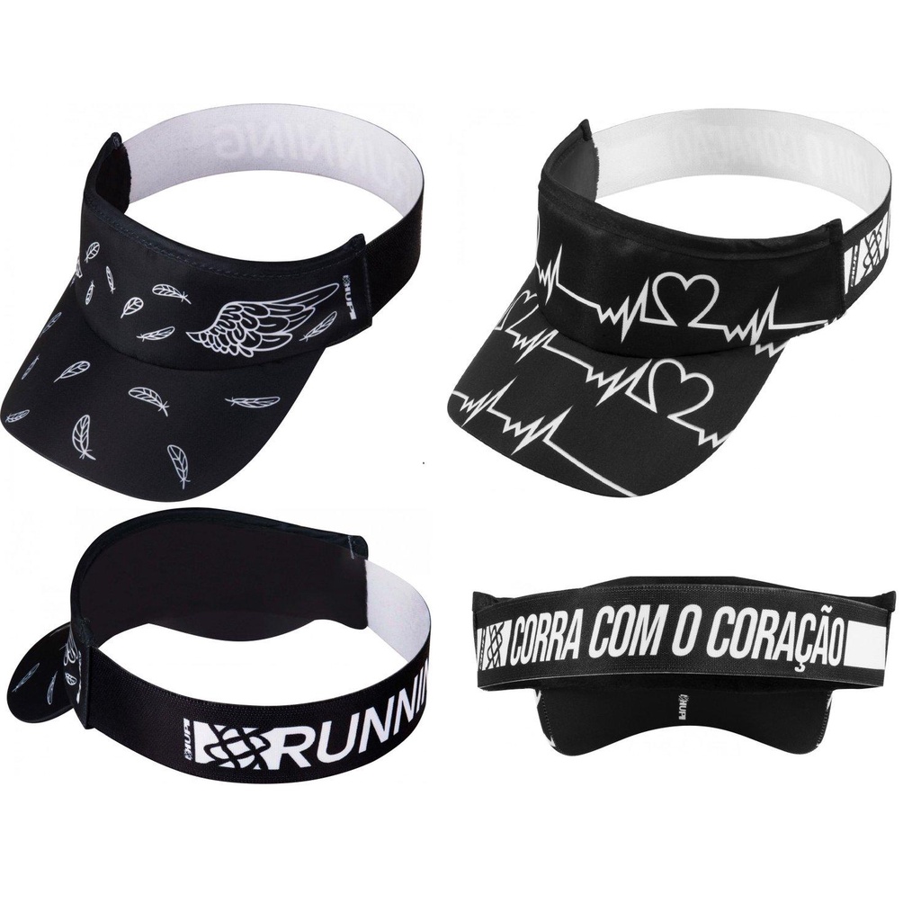 Viseira Para Corrida E Triathlon HUPI - Kit 02 Viseiras Asas em Oferta na Shopee