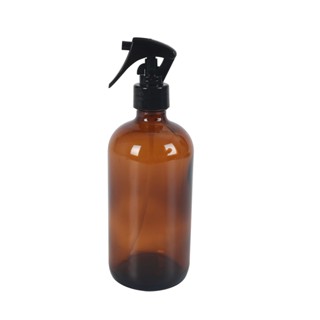 Frasco de vidro âmbar com spray 480ml - Oikos