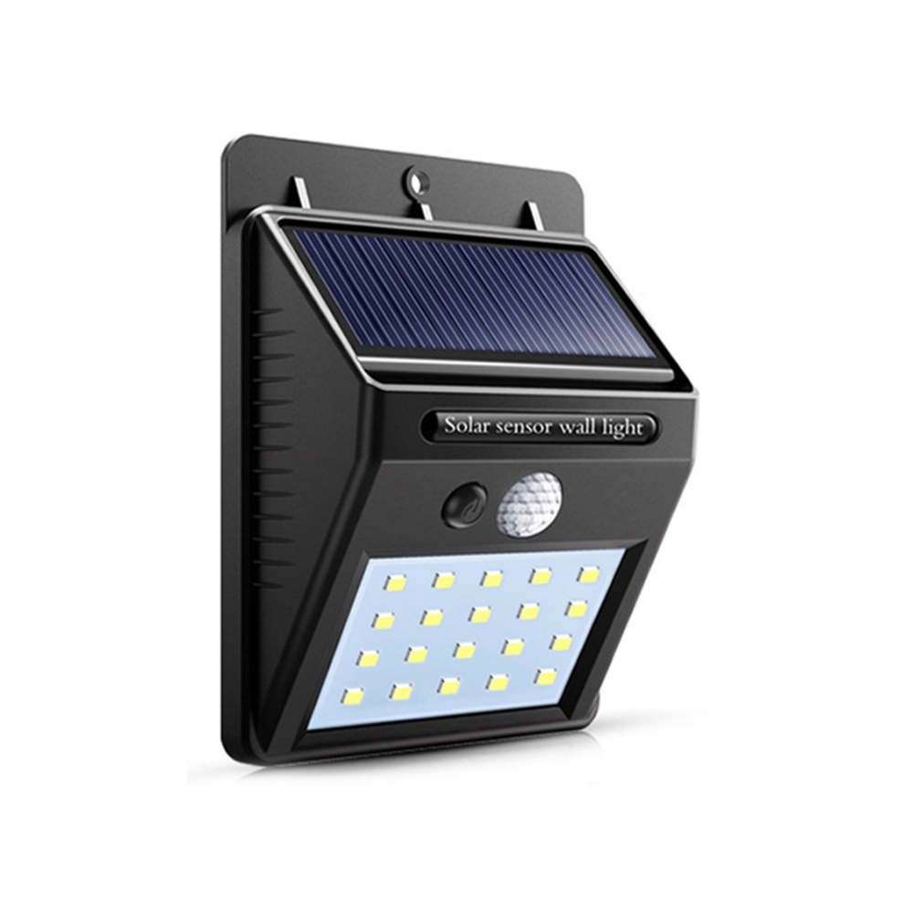 Luminaria solar a prova d'agua parede c sensor de movimento em Oferta na Shopee