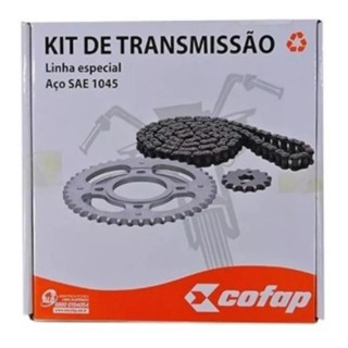 Kit Relacao Tracao Transmissao Sem Retentor Cg Titan Fan 125 2000 2001 2002 2003 2004 2005 2006 2007 2008 Original Cofap