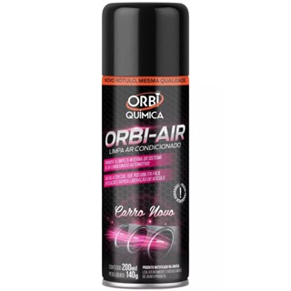 Limpa Ar Condicionado Automotivo Higienizador Perfume Carro Novo - Orbi air 200ml