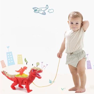 Dinossauro Robô de Brinquedo com Luzes Led Movimento e Som