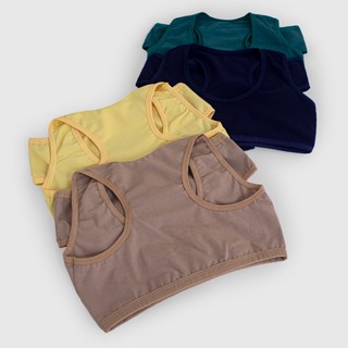 kit 3 conjunto calcinha e top infantil roupa juvenil menina