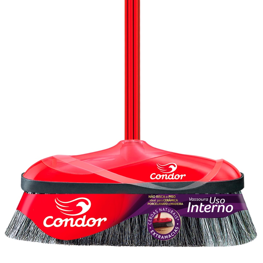 Vassoura Pêlo Crina de Animal 30Cm Condor V8