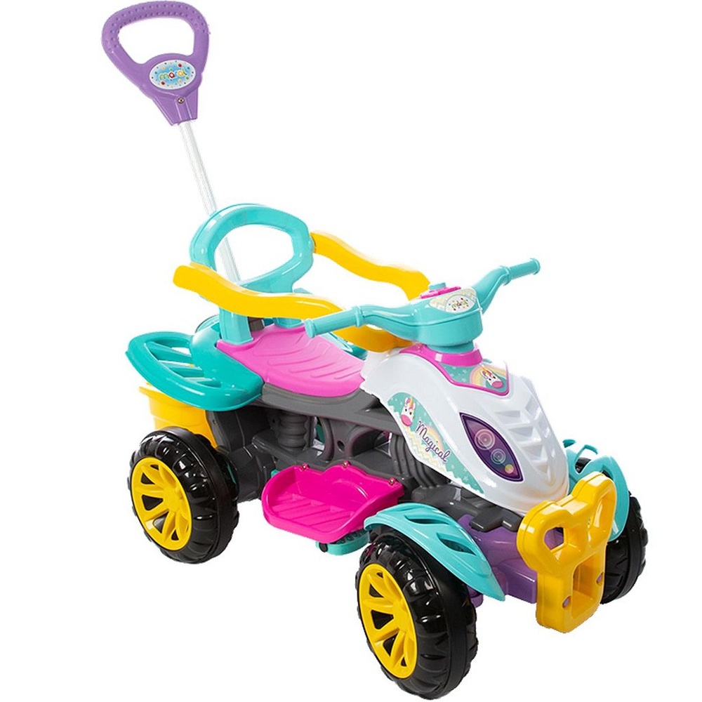 Carrinho de Passeio e Pedal Bebe Maral Quadriciclo Menina em Oferta na Shopee