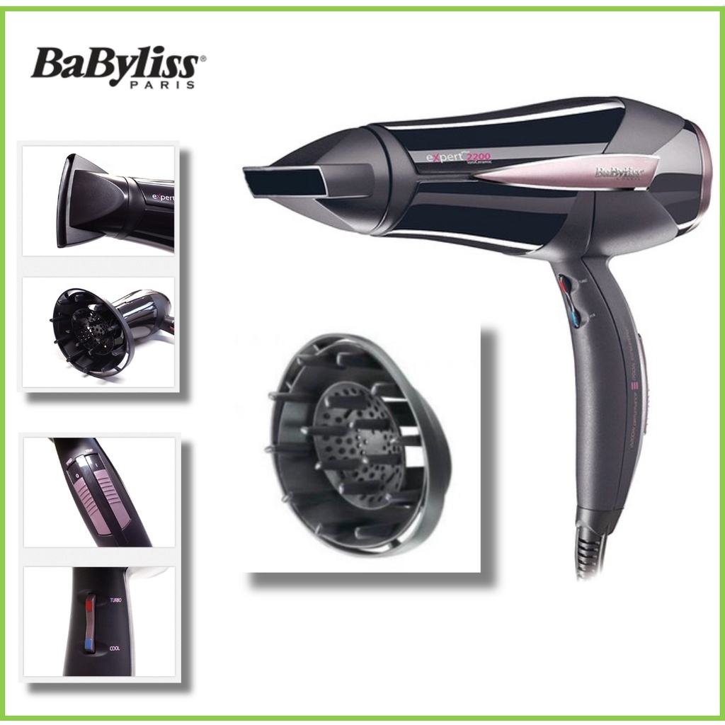 Babyliss Coreia D261K 1600W Secador De Cabelo Com Difusor Alisador Modelador Iônico