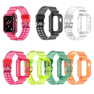 Pulseira De Silicone Transparente Compatível Com Apple Watch Ultra2 Ultra 49mm Série 10 9 8 7 6 5 4 3 2 1 Para iWatch 45 em Oferta na Shopee