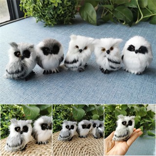 Simulação De 7CM Coruja Ornamento Requintado Bonito Lovely Furry Pelúcia