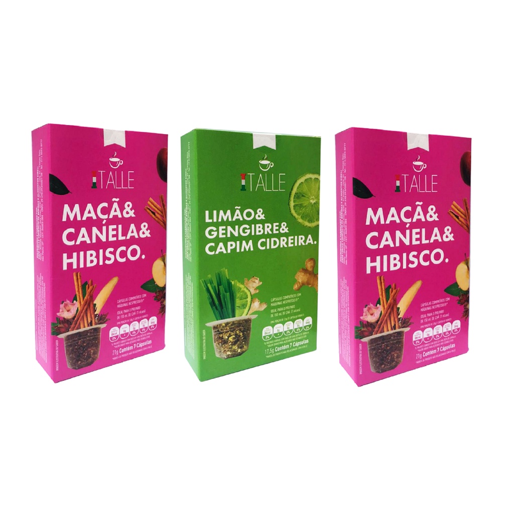 Chá Cápsulas Nespresso Café Italle 21 Cápsulas