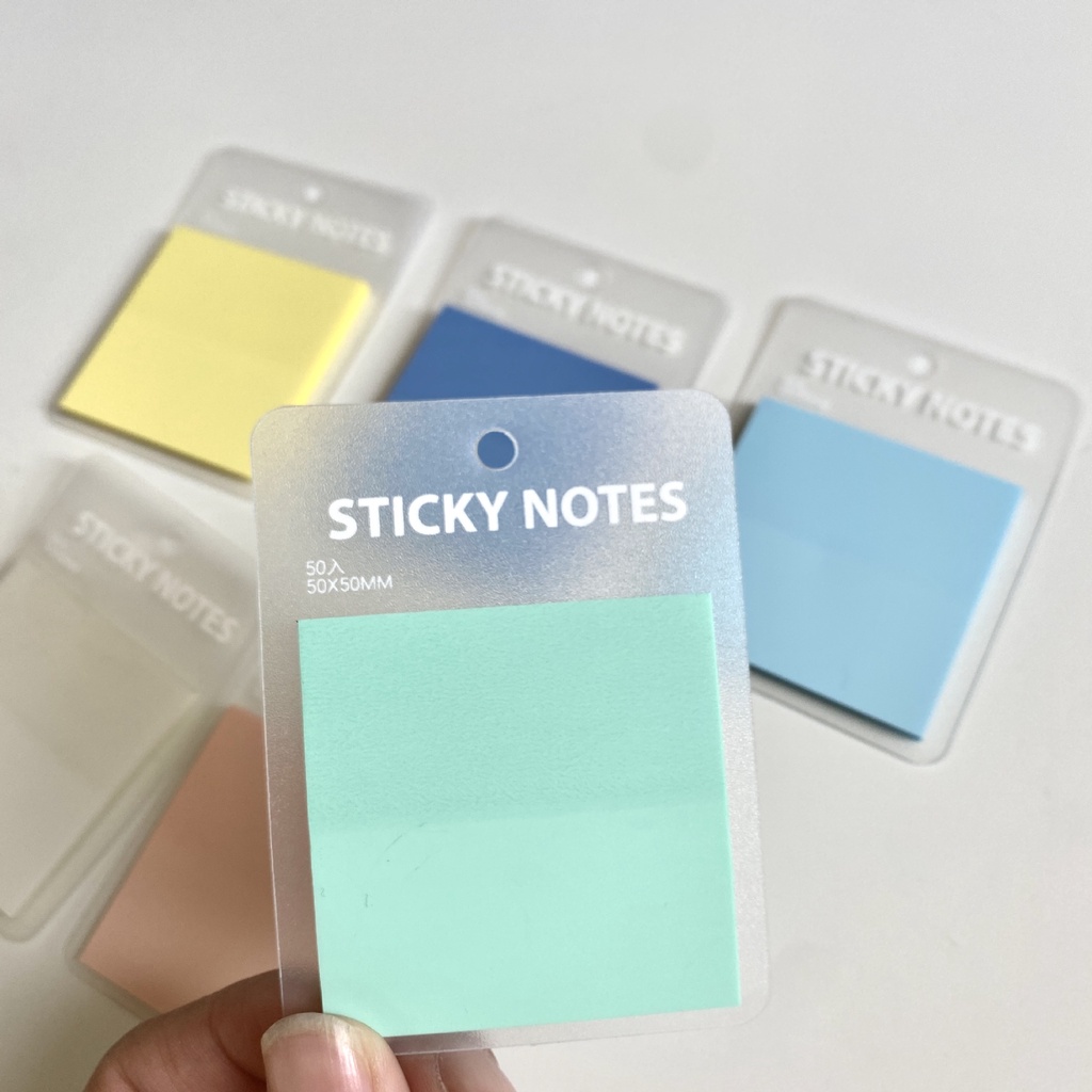 Ins Color Notes Bloco de notas transparente n Times Adesivos Estudantes usam adesivos de notas estilo japonês