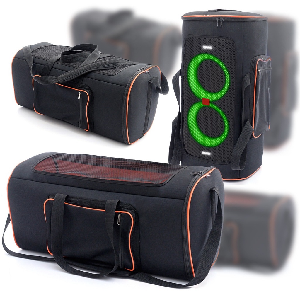 Bolsa Case Bag Protetora Para Jbl Partybox 300 Com Tela Frontal Exclusiva Acolchoada Prática