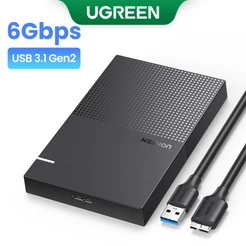 Caixa De Disco Rígido UGREEN De 2,5 " USB 3.0 Para SATA III SSD Polegadas E HDD De 9,5mm 7mm Suporte De Externo Max 6TB
