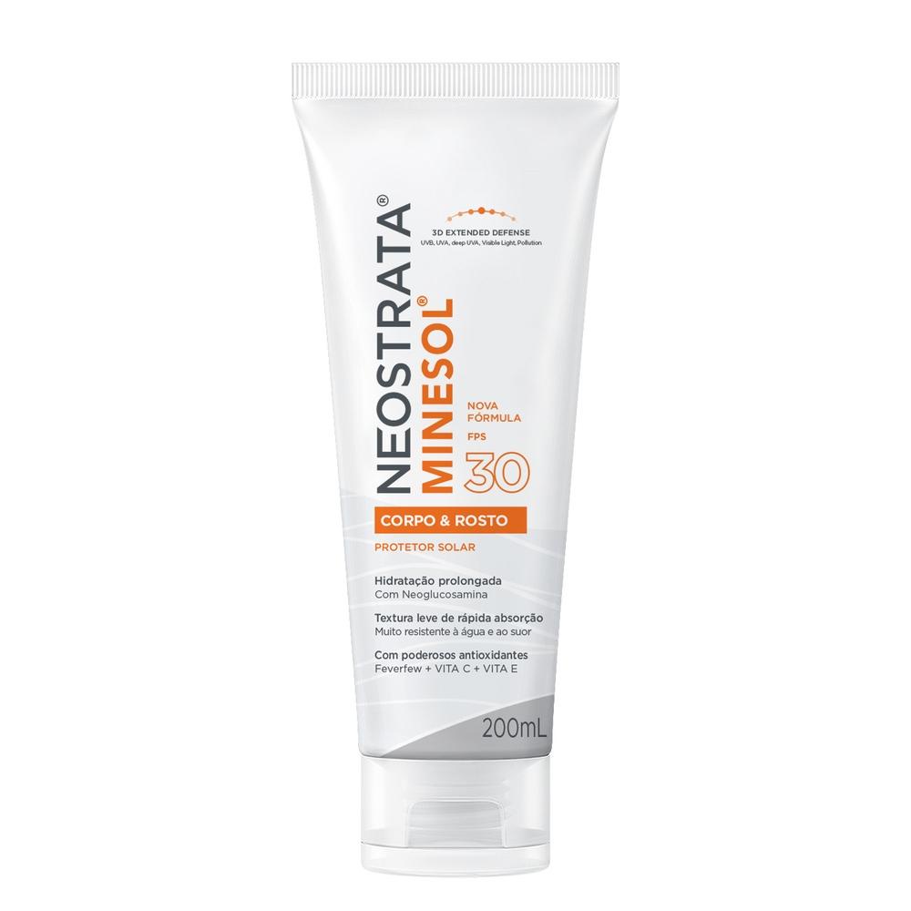 Protetor Solar Neostrata Minesol Corpo e Rosto FPS 30 200mL - Beauty