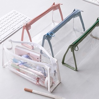 Exame Estojo Transparente De Lápis Para Estudantes Escolar Kawaii Caixa De Caneta Astuccio Scuola Estuche