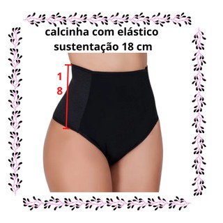 calcinha pós parto cintura alta segura barriga com elástico lateral de sustentação envio imediato